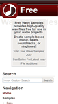 Mobile Screenshot of freewavesamples.com